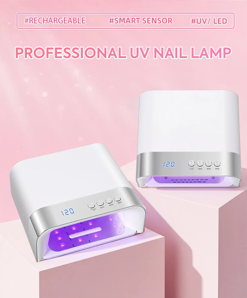 UV LED Nail Lamp Z38 with 36 Listed LEDs, Four Timer Settings and Infrared Auto Sensor, Magnetic Removable Base and White, Diamond or Red Options