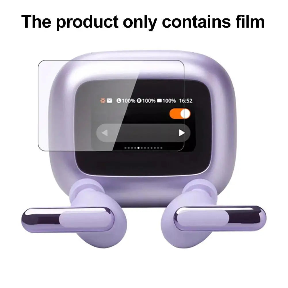 Screen Protector Film for JBL Live Beam 3, Single Transparent Soft Protective Layer for Compatible LCD Display Surface Care, Film Only Without Earphones