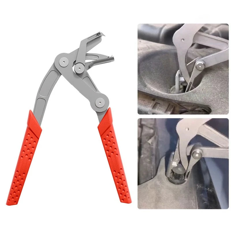 Interior Panel Clip Removal Pliers, Single-Piece Manual Fastener Tool for Compatible Car Door Panels and Dashboard Trim During Automotive Interior Repairs