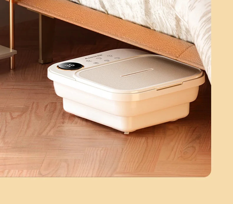 Electric Foot Spa Tub, 220V Foldable Foot Bath with Listed Heating and Massage Functions, Basic Model or Digital Display Options for Home Soaking