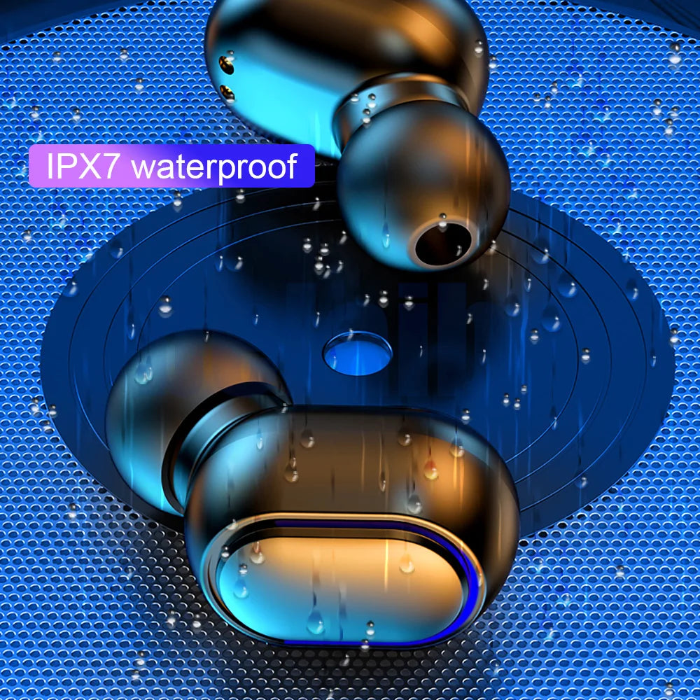 E7S TWS Wireless Earbuds, Bluetooth Earphones with Microphone in White, Blue, Green, Black, Yellow or Pink for Compatible Device Music and Hands-Free Calls