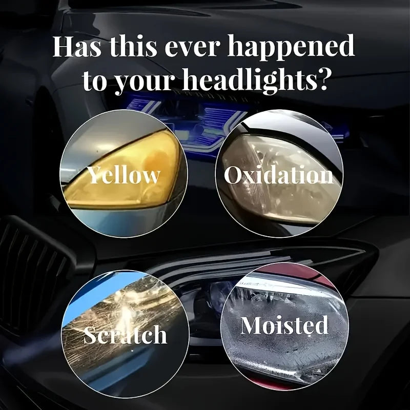 Headlight Restorer Fluid in Listed 100ml Size for Compatible Car Lens Surface Care, Exterior Vehicle Detailing and DIY Appearance Maintenance