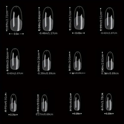 120-Piece Full Cover Nail Tips with Nine Selectable Style Labels, False Nail Extension Tips for Adult DIY Manicure Planning, Nail Art Practice and Custom Looks