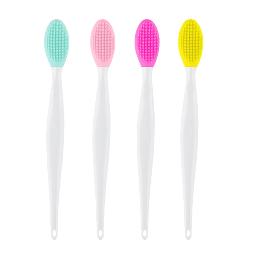 Silicone Face Cleansing Brush for Face and Nose Washing, Skincare Exfoliating Tool with Replacement Head Wording, Single and Four-Piece Color Options
