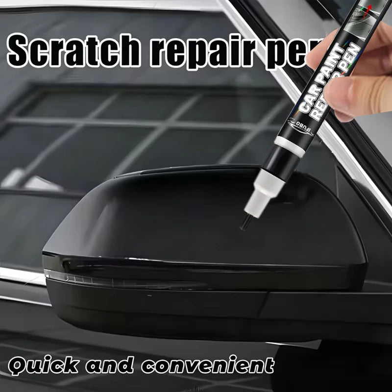 Car Paint Touch Up Pen for Small Cosmetic Paint Marks and Localized Automotive Detailing, WHITE Color Label and 1pc or 2pcs Quantity Selections