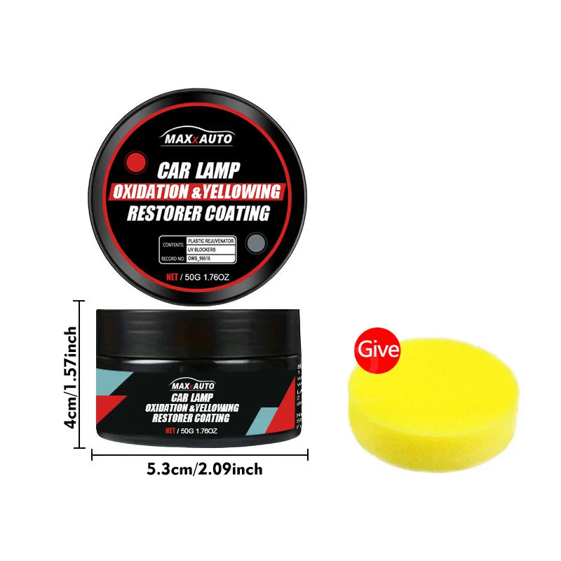 Headlight Polishing Paste for Compatible Car Lens Surface Care, 1PCS or 1PCS-100G Options for Exterior Yellowing and Oxidation Appearance Maintenance