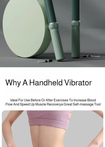 Extra Long Massage Stick for Yoga and Fitness Routines, Body Massage Tool with Back and Leg Stretching References for At-Home Relaxation