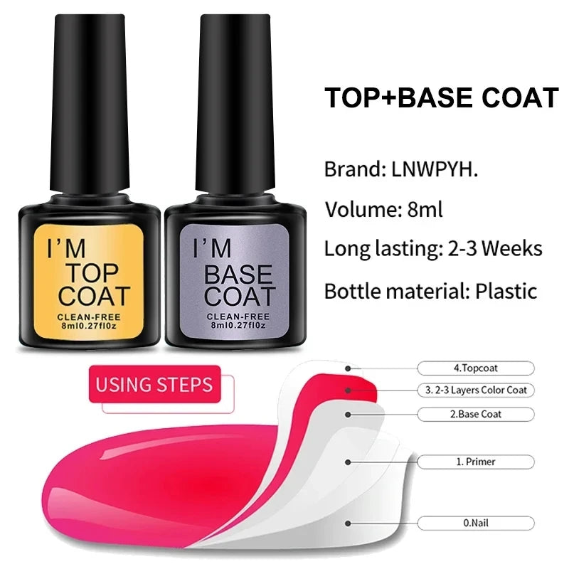 LNWPYH Gel Nail Polish Kit with Listed 10 Polish Colors, Four Extension Gel Colors, Base and Top Coats, UV LED Lamp and Electric Drill Reference for Adult Manicures