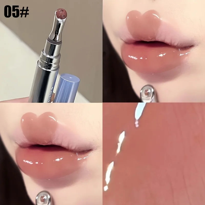 Herorange Lip Gloss, Listed 3.8g Lip Makeup with Six Numbered Shade Options for Everyday Beauty Routines, Evening Looks and Birthday or Valentine Gifts