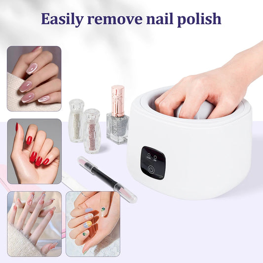Electric Nail Soaking Bowl with Five-Finger Liner, Listed 36W Power, One-Button Control and Two-Hour Shut-Off, US, EU, UK or AU 100–240V Options