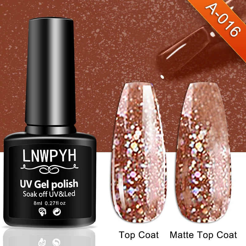 18-Color Gel Nail Polish Kit by LNWPYH with Three Extension Gel Colors, Base and Top Coats, UV LED Lamp and Nail Drill Reference for Adult Manicure Designs