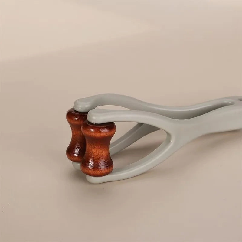 Wooden Finger Massage Roller, One-Piece Manual Finger and Thumb Tool for Adult Nonmedical Self-Care Routines at Home and Personal-Care Gift Ideas