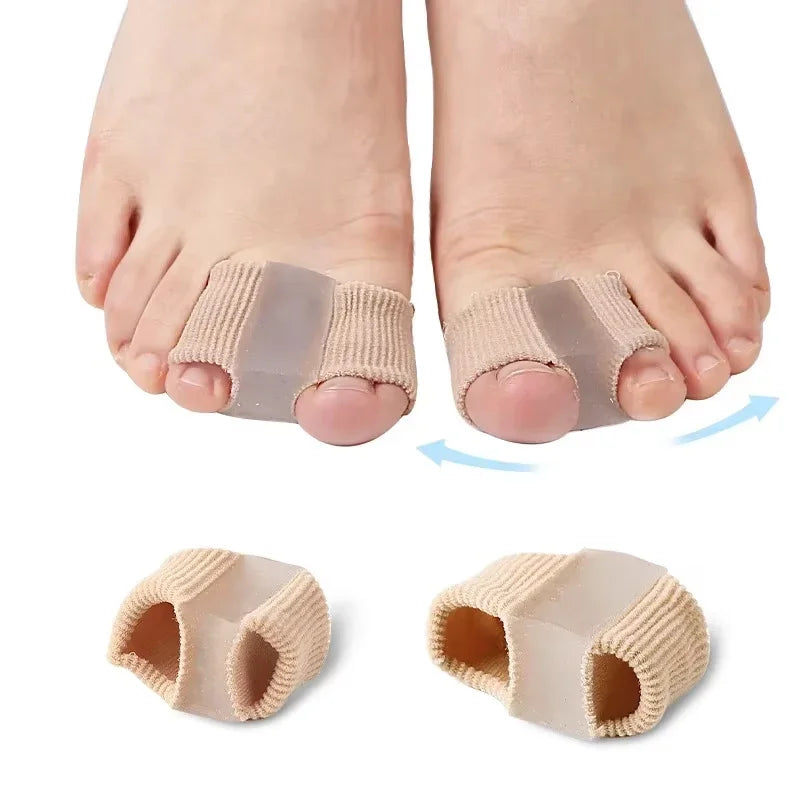 Toe Spreader in Soft Silicone with Small or Large Size Options, Single-Piece Reusable Toe Separator with Gentle Hand-Wash Care for Personal Foot Routines