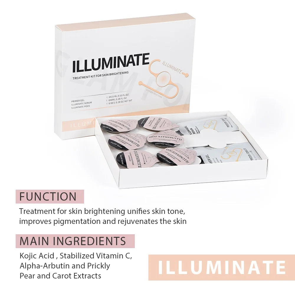 Glam Facial Pod and Capsule Gel Options for Compatible Aqua Bubble Devices, Seven Numbered Type Selections and a Separate Facial CO2 Machine Option