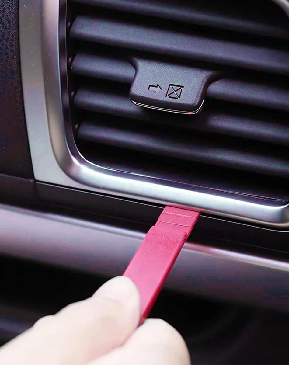 Car Trim Removal Tools with Red or Blue 5, 11 and 12-Piece Kit Options plus Separate Pliers, Manual Accessories for Door Panels, Clips and Dashboard Trim