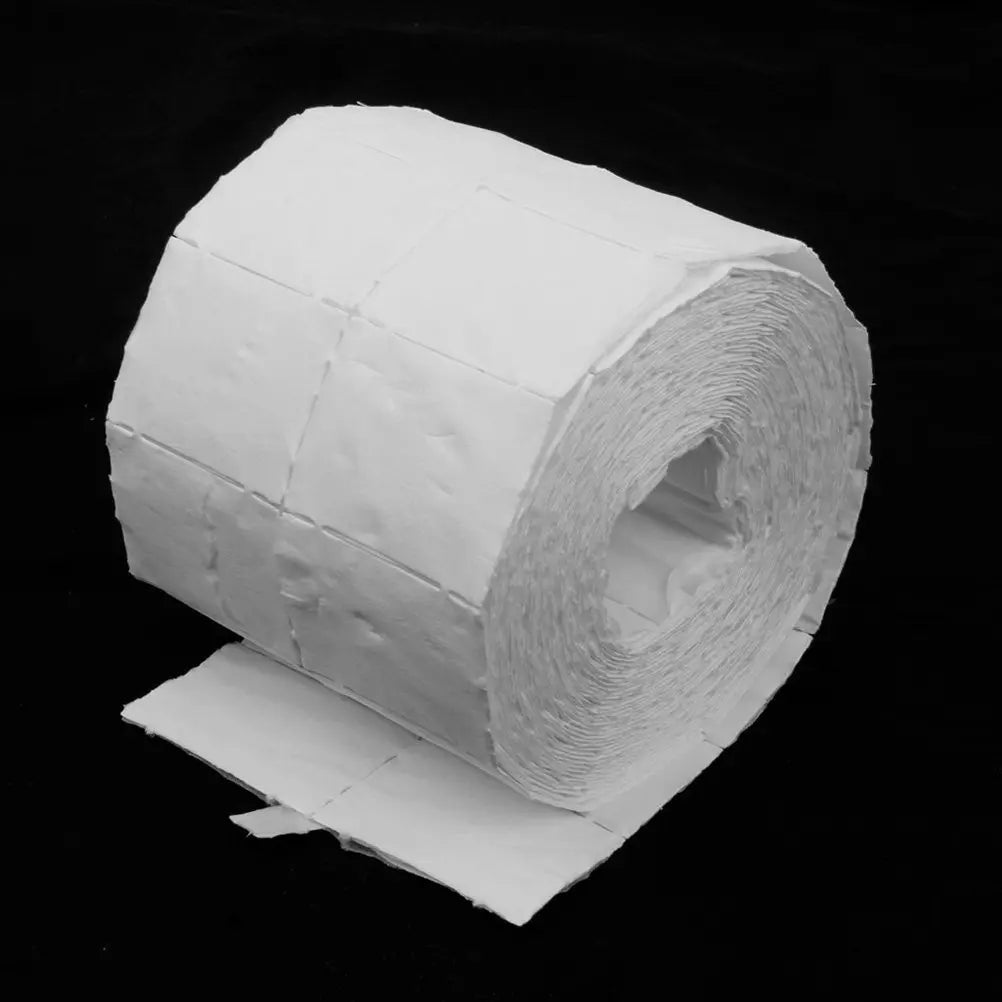Nail Wipes 500-Count White Nonwoven Pads, Listed 4 x 5cm Cotton Fiber Wipes for Compatible Polish Removal, Manicure Preparation and Nail Brush Cleaning