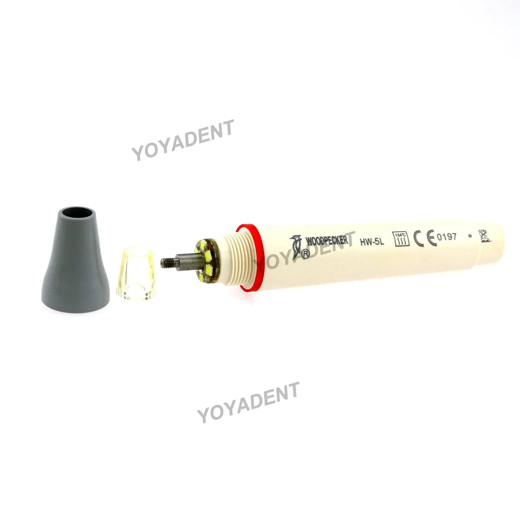 Ultrasonic Scaler Handpiece and Tip Options by Woodpecker, HW-5L LED Handpiece or P, E and G Series Tips for Compatible Dental Equipment