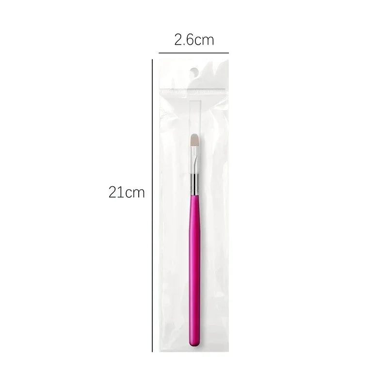 Nail Art Painting Brush Pen Options for UV Gel, Acrylic and Builder Gel Application, Six Numbered Selections for Pattern Detailing and DIY Manicure