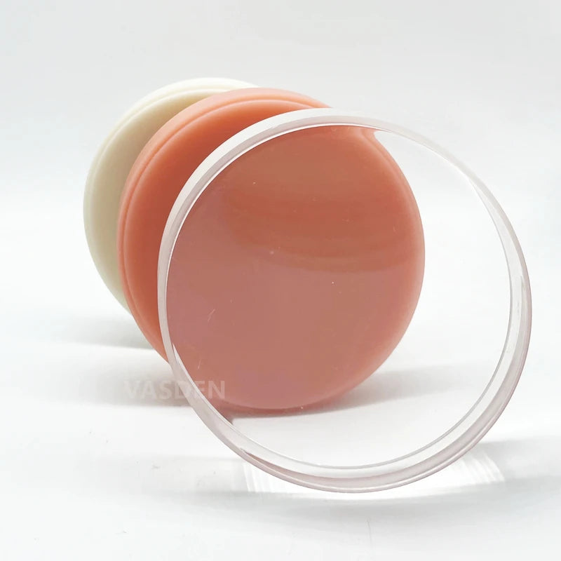 Clear PMMA Dental Milling Disc, Listed 98mm Single CAD CAM Resin Blank with Eight Thickness Options from 10 to 25mm for Professional Dental Laboratory Selection