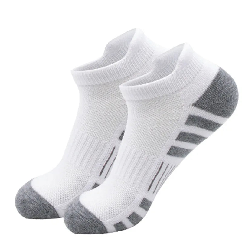 Cushioned Ankle Running Socks with Low-Cut Tab Design, Polyester Athletic Multipacks in 6, 12, 24 or 30 Pairs for Men's and Women's Workouts and Daily Wear