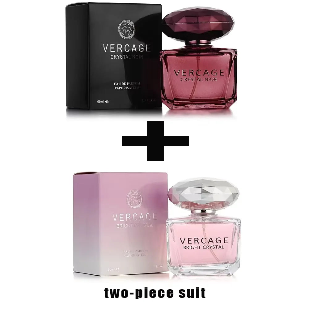 Womens Floral Perfume Spray with Crystal Diamond Style Bottle Reference, Pink, Red and Sugar Dust 50ml Labels Plus Two Option for Personal Fragrance and Gifts