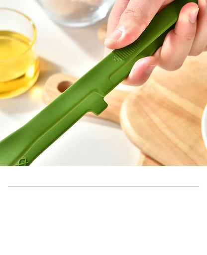Silicone Kitchen Tongs with Wide-Tooth Grip and Extended Handle, Listed 26.5cm Serving Clip for Bread, Toast, Salad and Noodles with Color or 6PCS Options
