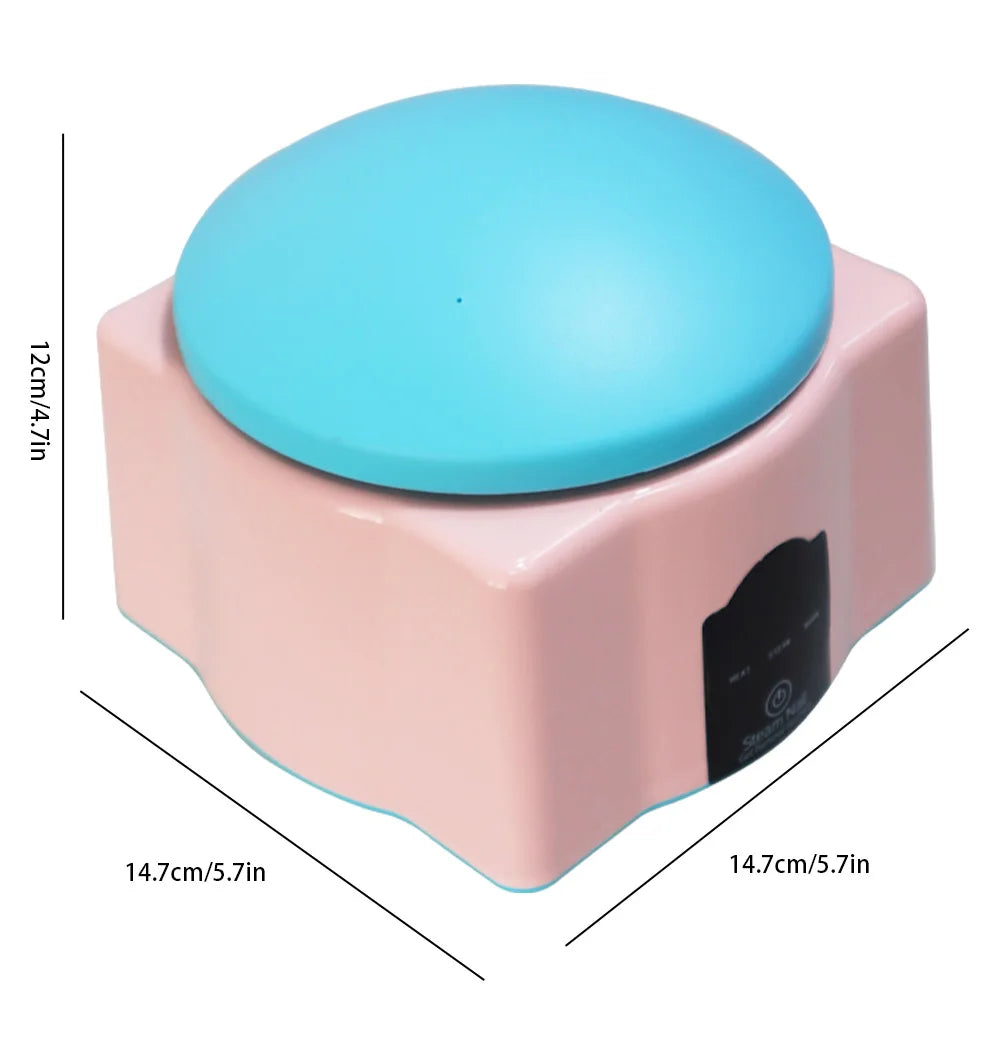 Electric Steam Gel Nail Remover with Five-Finger Use and Automatic Shutoff References, Compact Polish Removal Box for Instruction-Guided Manicure Care