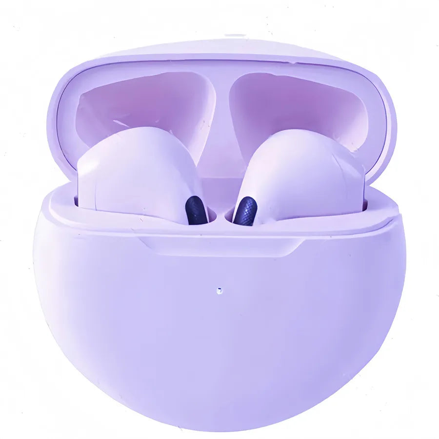 Pro 6 TWS Wireless Earphones with Microphone, Touch Controls and Charging Case, Listed Bluetooth 5 Stereo Earbuds with Independent Left or Right Use in Seven Colors