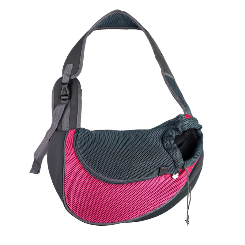 Pet Carrier Sling for Small Dogs and Cats, Mesh Single-Shoulder Carry Bag in S or L with Listed 6.6lb or 13.22lb Limits, Eleven Color Choices, Hand Wash Only
