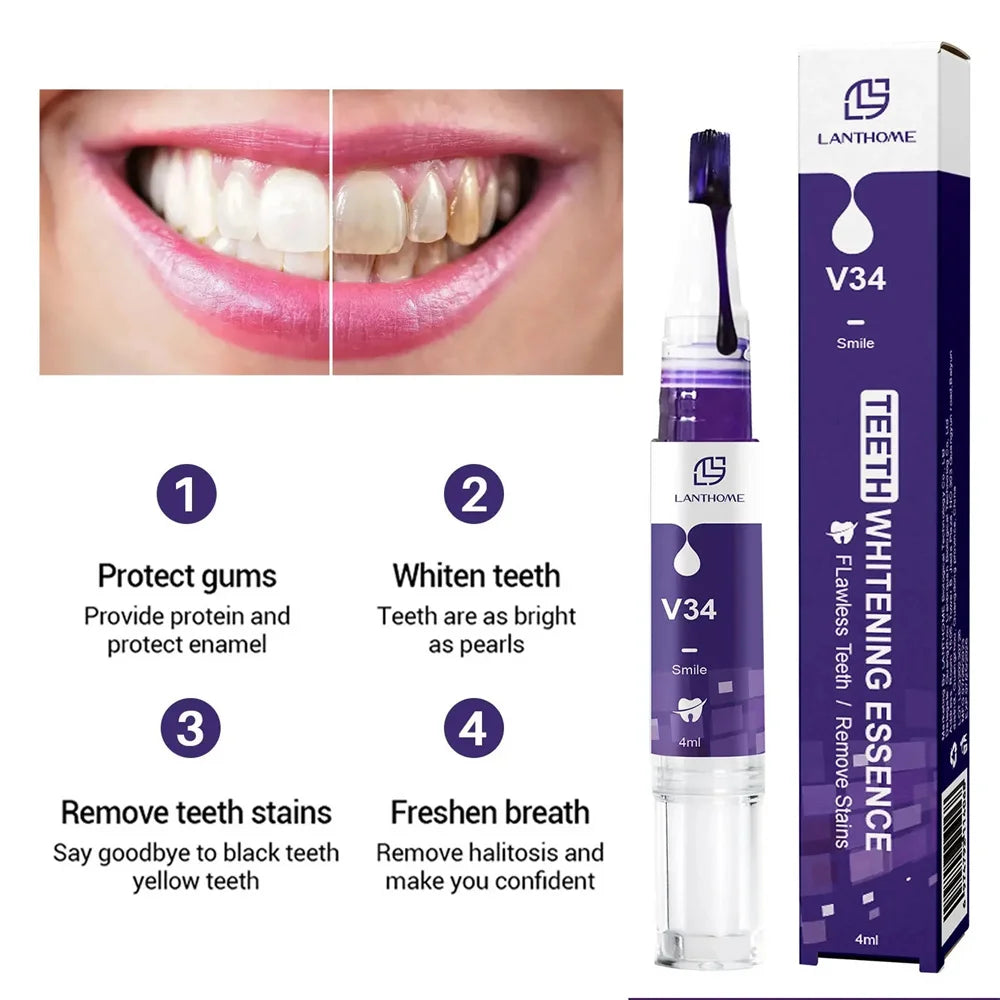 Teeth Whitening Pen with One, Three or Five-Piece Pack Options and Source Gel References for Label-Guided Adult Cosmetic Oral Care Selection