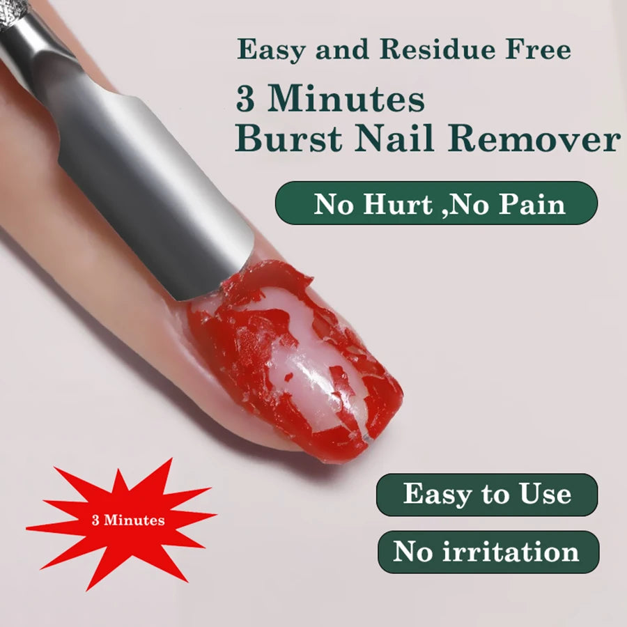 Bulk Gel Polish Remover with 330g, 580g or 1KG Option Labels, Magic Burst Remover for UV Semi-Permanent Nail Varnish and Adult Manicure Routines