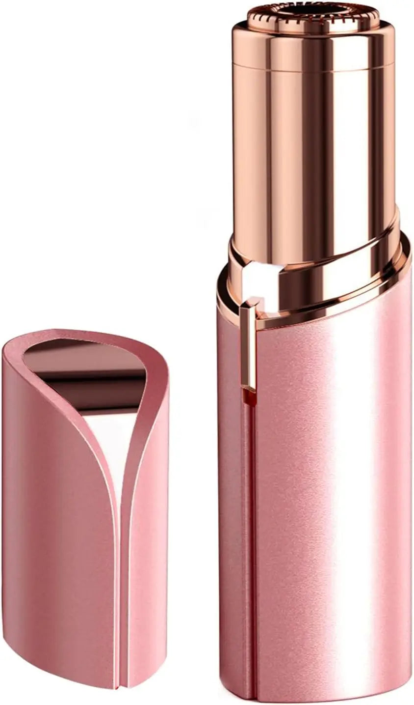 Facial Hair Remover for Women, Portable Mini Electric Shaver for Peach Fuzz, Upper Lip and Chin with USB or Dry-Cell Power Options