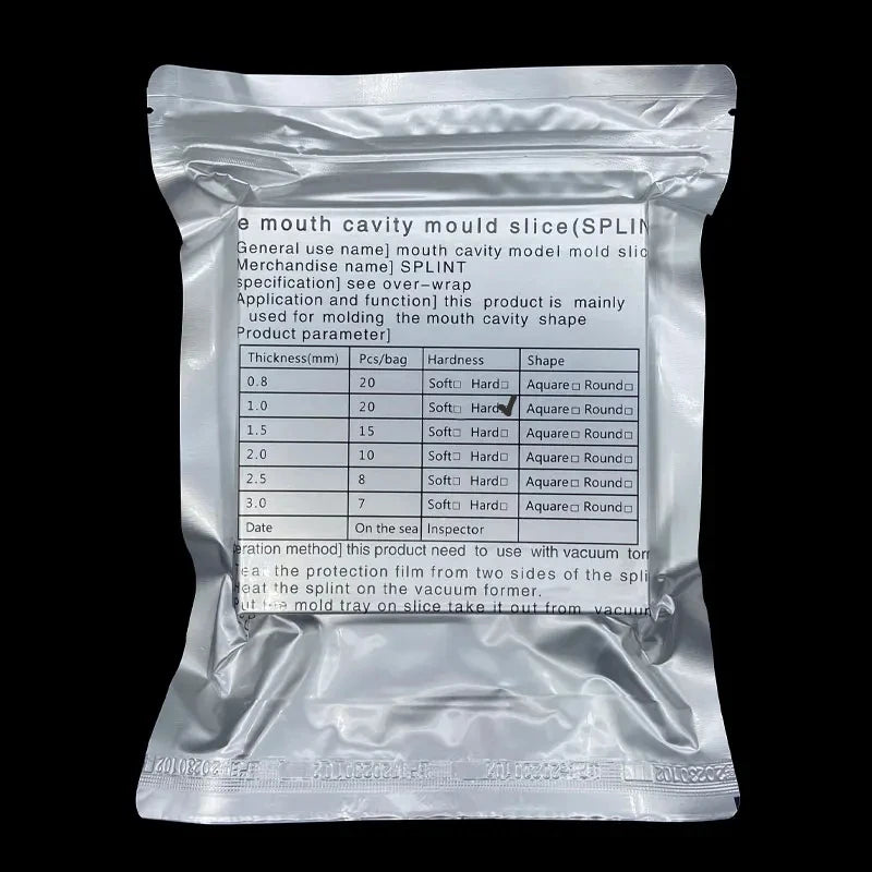Dental Thermoforming Sheets by OLEVO, Clear Hard or Soft Vacuum Forming Material in 0.5-3.0mm Options for Professional Retainer and Tray Fabrication