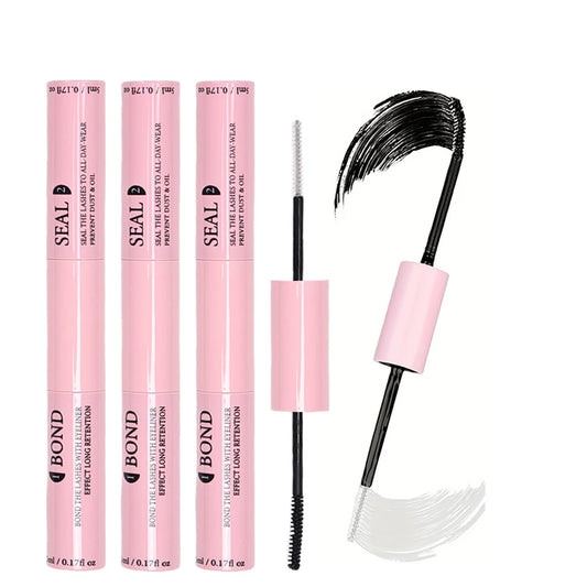 Lash Bond and Seal 2-in-1 Eyelash Glue, 3-Piece Adhesive and Sealer Set for DIY Cluster Lashes, At-Home False Eyelash Makeup Routines