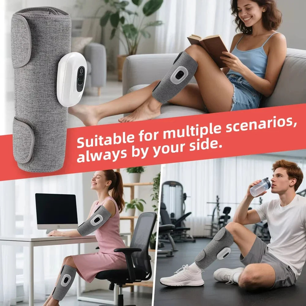 Cordless Calf Air Pressure Massager with Three Listed Compression Modes and USB Type-C Option, Portable Leg Massage Device with Box or No-Box Choices for Adults