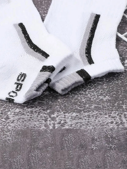 Men's Mesh Ankle Socks in Polyester, Short Casual and Sports Style Multipacks with 5, 10, 20, 30 or 40-Pair Labels and Black, White, Gray or Mixed Options