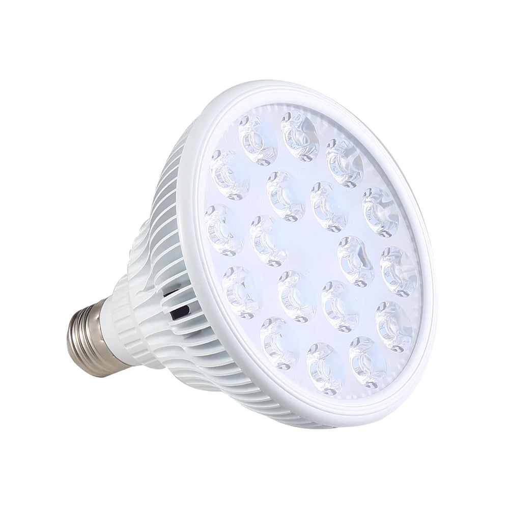 E27 Red LED Bulb with Listed 18 LEDs and Separate 630nm or 660nm Options, PAR38 Style Bulb-Only or US, EU, UK and AU Stand Packages for Adult Personal Care Selection