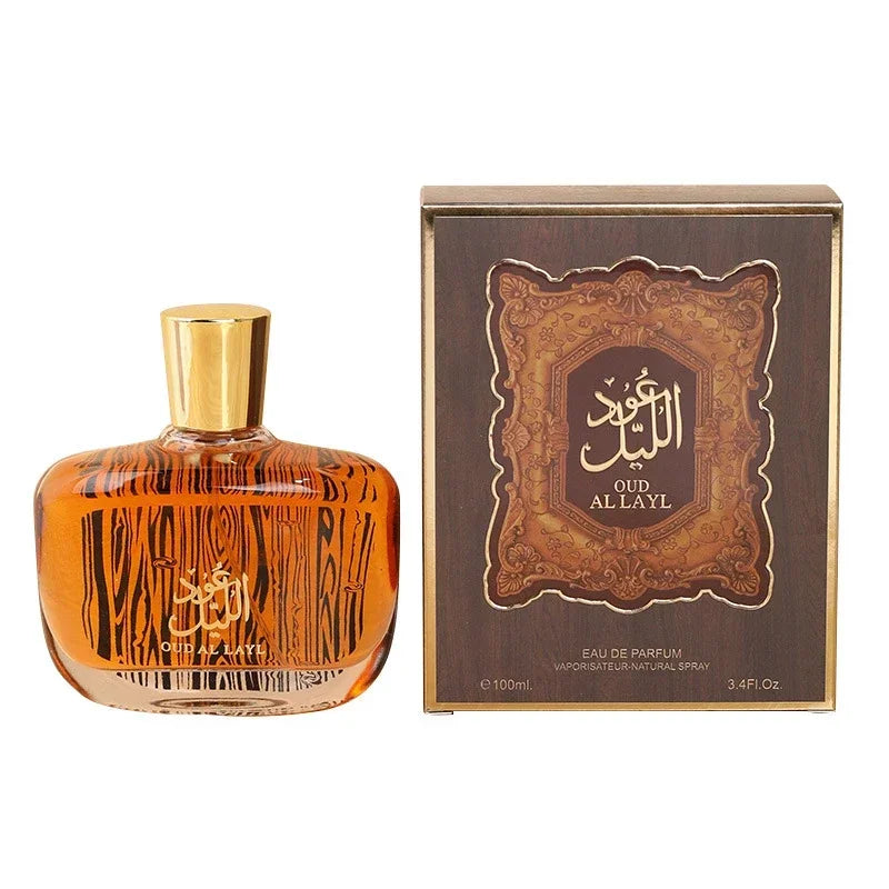 Woody Men's Eau de Toilette with Listed Musk, Oud and Cedarwood Notes, Arabian-Style Perfume in 50ml and 100ml Options for Daily Wear and Gifts
