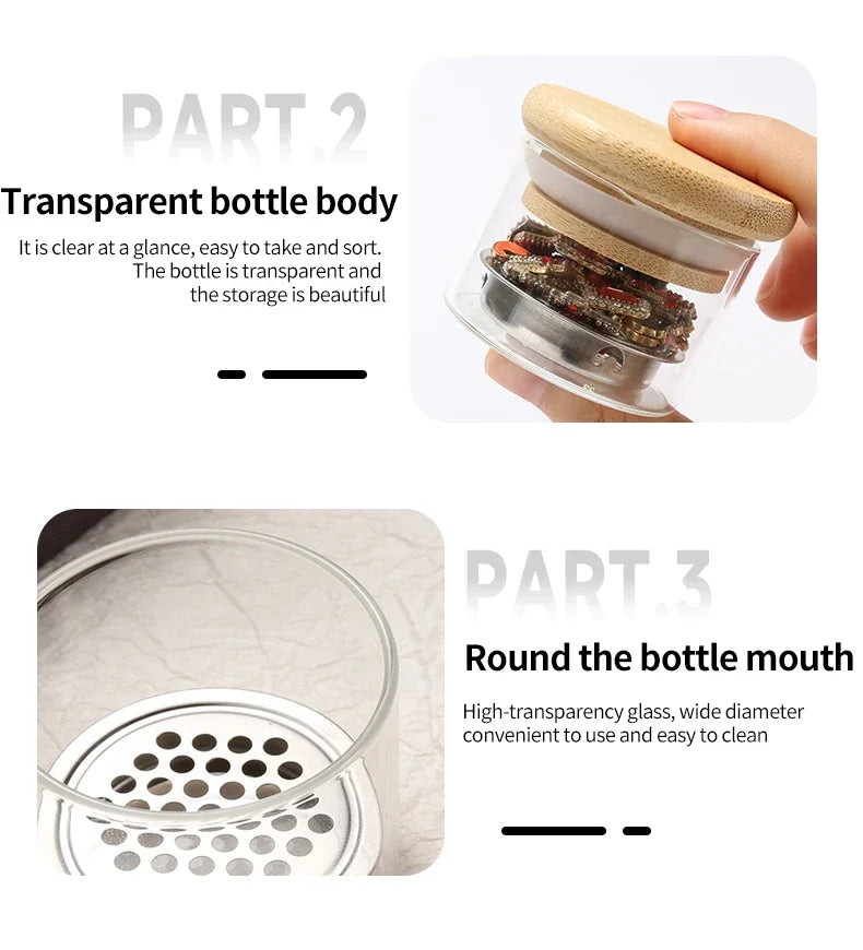 Nail Brush Cleaning Cup with Stainless Steel Mesh Base, Glass Manicure Tool Container for Brush Washing and Compatible Nail Drill Bit Cleaning