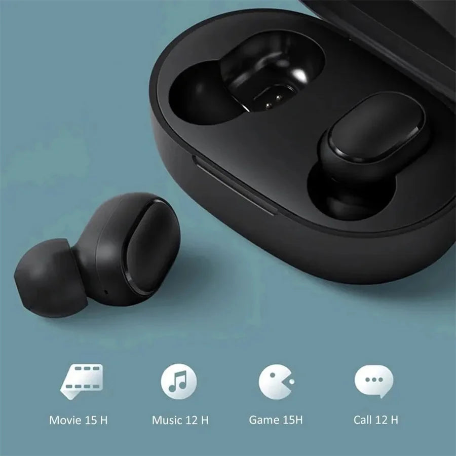 A6S Wireless Earbuds with Listed Bluetooth 5.0 and Stereo Audio, Five Color Options with Touch and LED Display References for Personal Music and Call Routines
