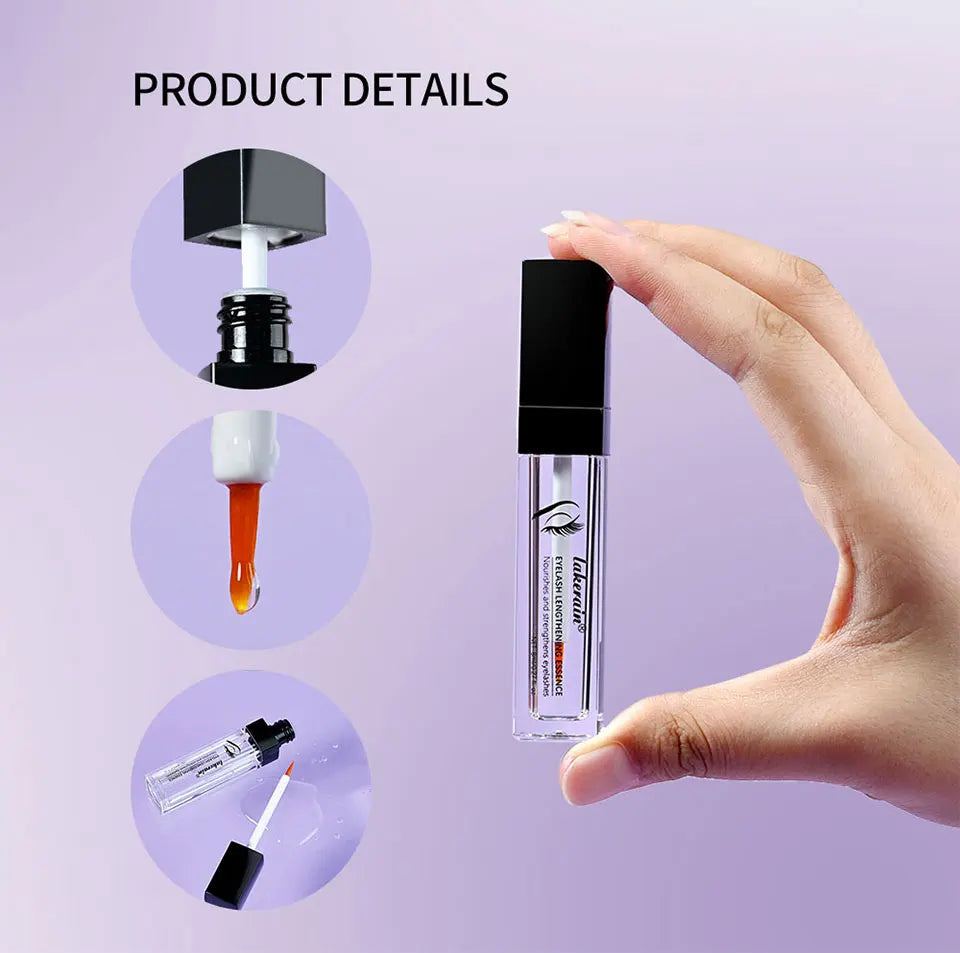 Eyelash Serum and Eyebrow Serum in Listed 8ml Size, Single Lash and Brow Cosmetic Product for Personal Beauty Routines and Everyday Makeup Collections