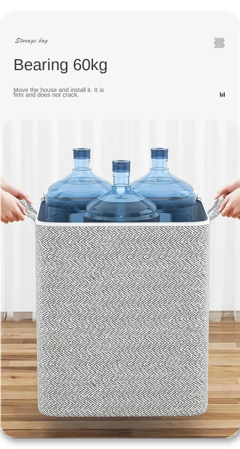 Non-Woven Quilt Storage Bag with Zipper Closure, Single Closet Organizer in 30L, 110L, 150L or 220L Options for Bedding, Clothing and Household Toys
