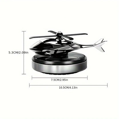 Solar Helicopter Car Air Freshener with Rotary Propeller Design for Vehicle Interior Styling, Decorative Perfume Diffuser in Seven A and B Model Color Options