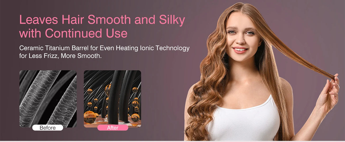 One-Step Hair Dryer and Volumizer by LISAPRO, Red 2-in-1 Hot Air Styling Brush for At-Home Hair Routines with US 110V and Regional Plug Options