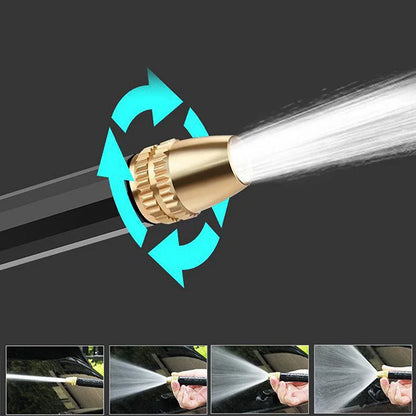 Car Wash Hose Nozzle with ABS Shell and Aluminum Alloy Gun, Black Single, 3pcs, 5pcs or Water Gun Set Options for Vehicle Rinsing and Garden Watering