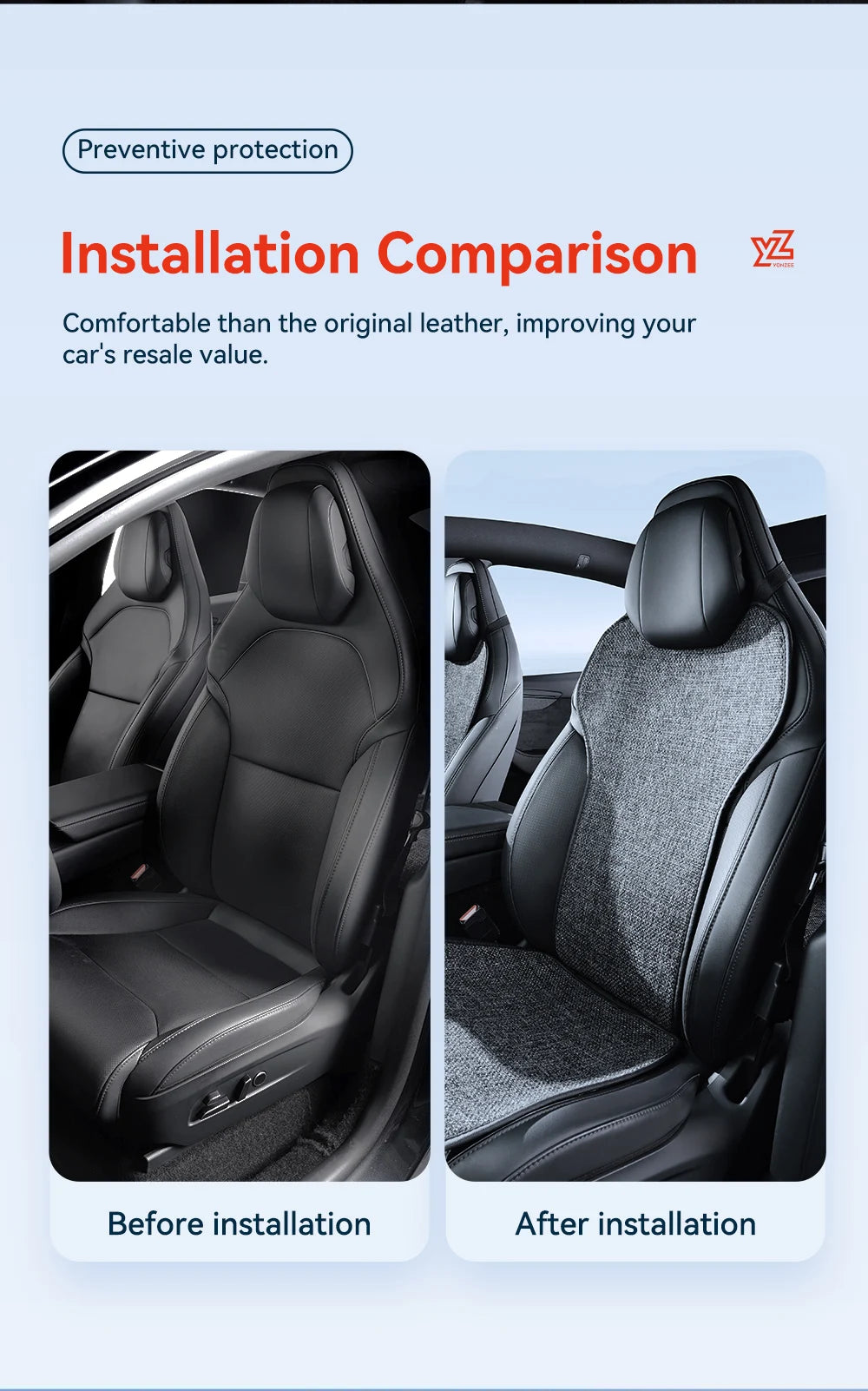 Car Seat Cushion Pads Listed for 2026 Tesla Model YL Six-Seat Layout, YZ Mesh Composite Fabric with Linen and Ice Silk References, Row-Specific Pack Options