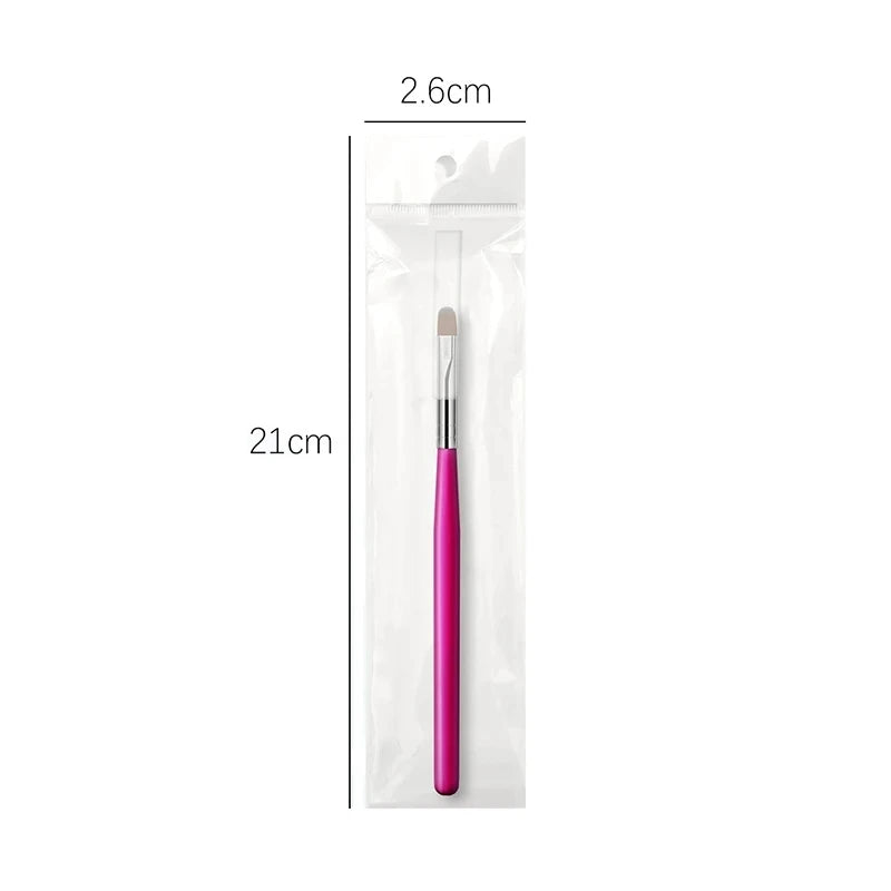Nail Art Painting Brush Pen Options for UV Gel, Acrylic and Builder Gel Application, Six Numbered Selections for Pattern Detailing and DIY Manicure