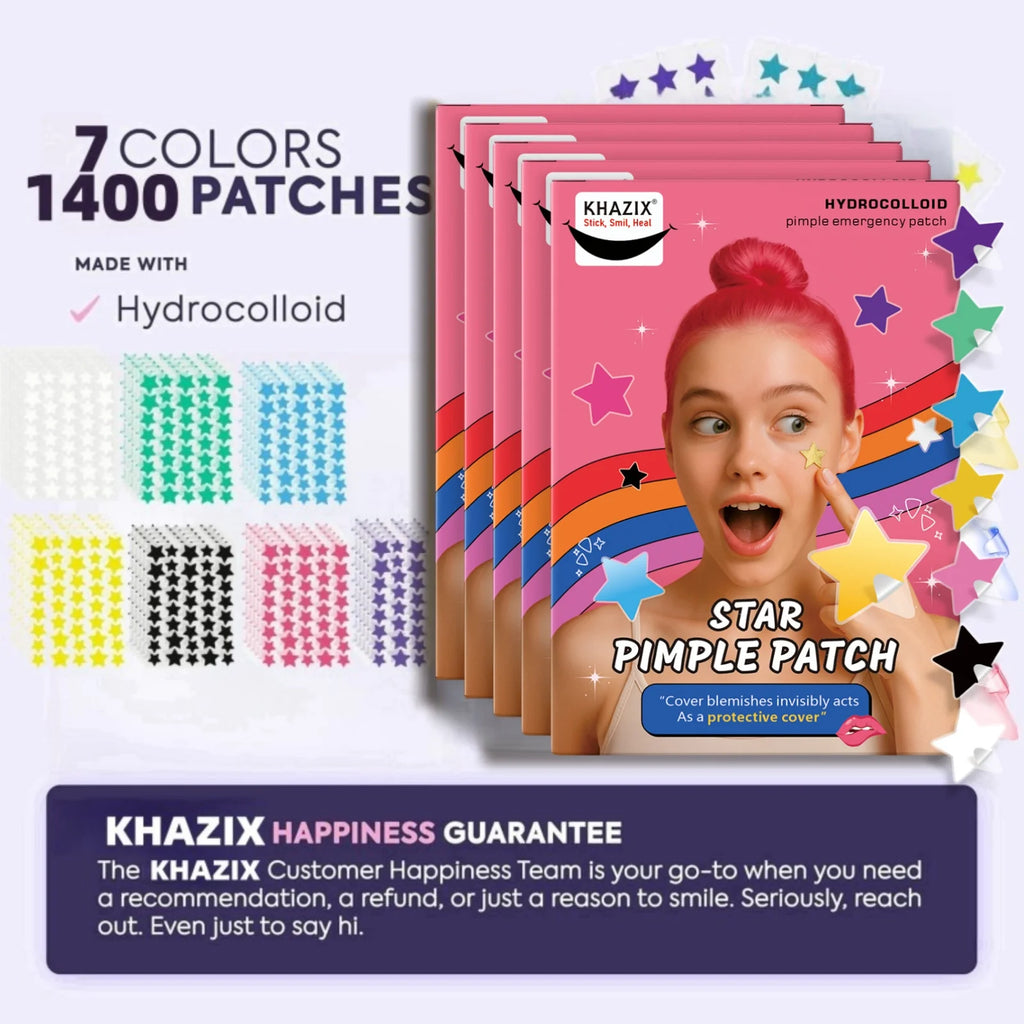 Ultra-Thin Star Pimple Patches for Facial Blemish Cover Styling, Listed 40-Piece Format with Seven Coded Options for Personal Skincare Routines