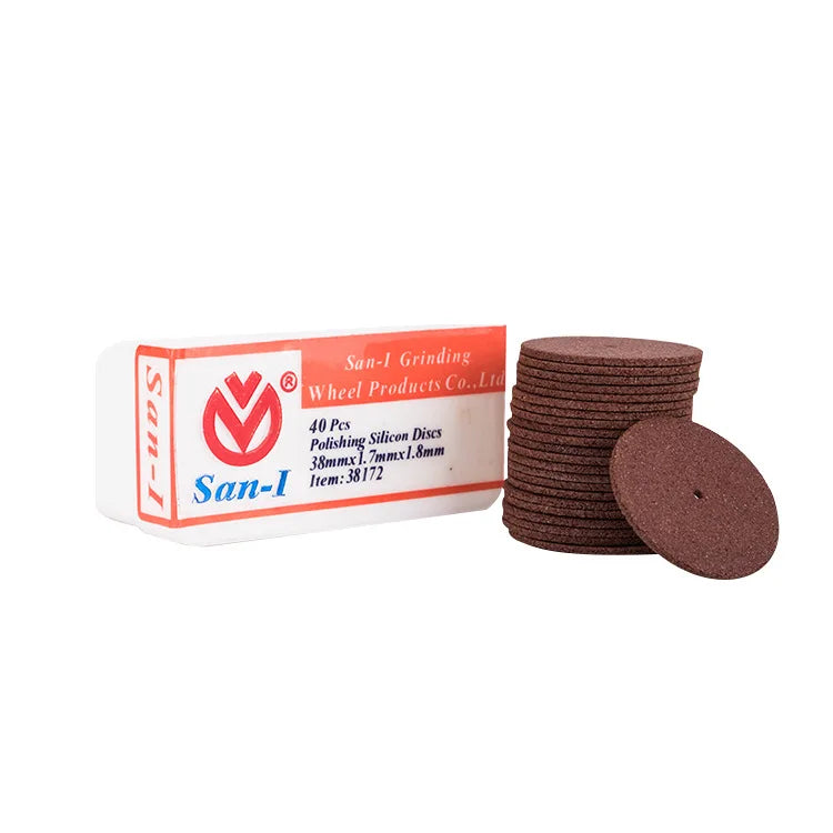 Dental Lab Polishing Discs, Resin Grinding and Separation Wheels in 22mm or 38mm Options, Boxed 40, 50 or 100-Piece Selections for Laboratory Work