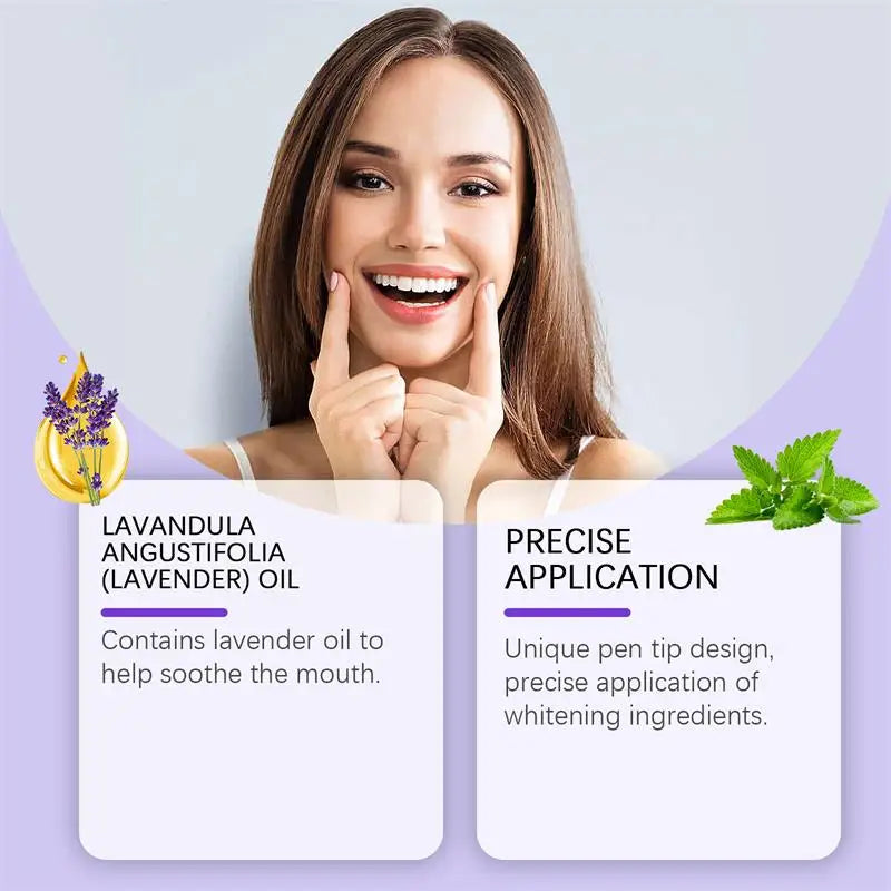 Teeth Whitening Pen with One, Three or Five-Piece Pack Options and Source Gel References for Label-Guided Adult Cosmetic Oral Care Selection